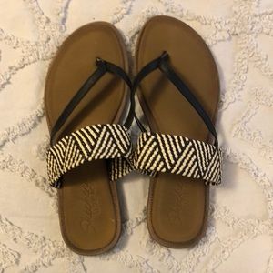 Black and Tan Sandal